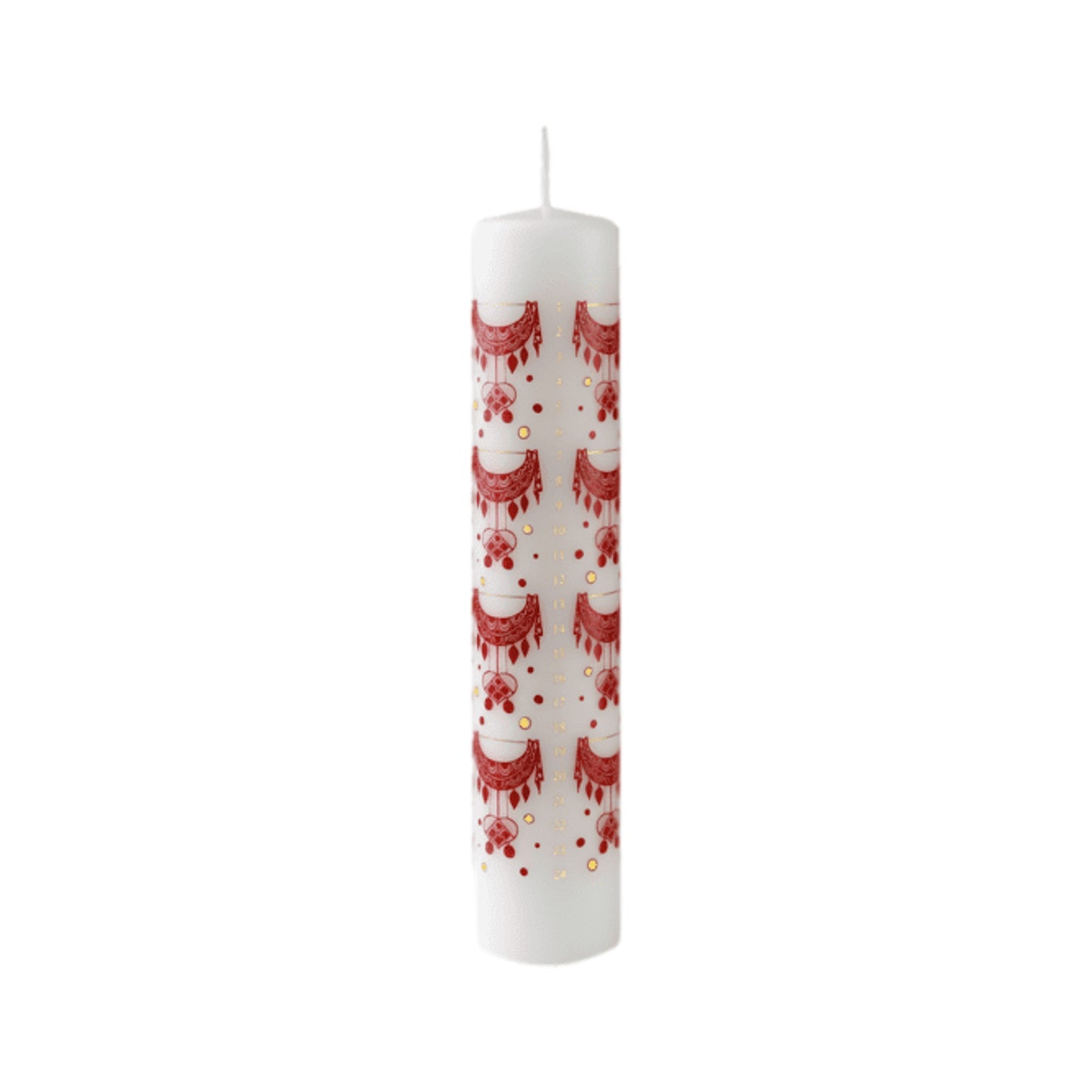 Bjørn Wiinblad Garland Calendar Candle Red/white