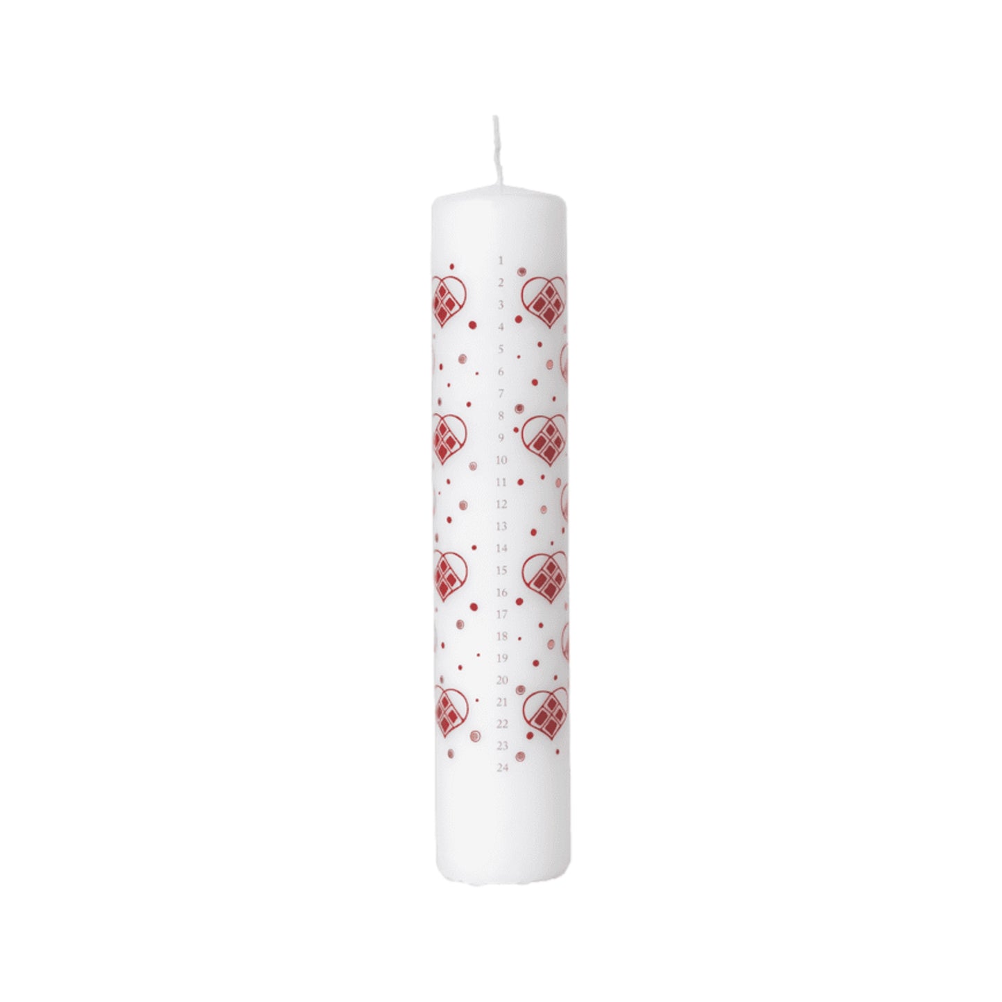 Bjørn Wiinblad Garland Calendar Candle White/red