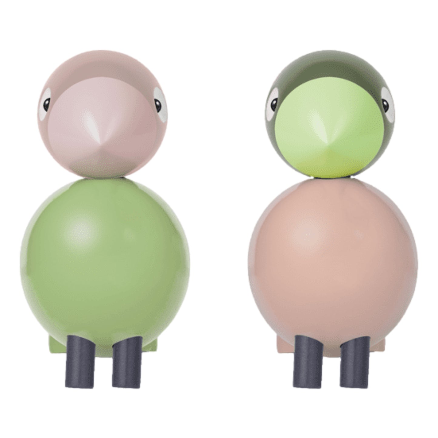 Kay Bojesen Lovebirds Light Green And Pink