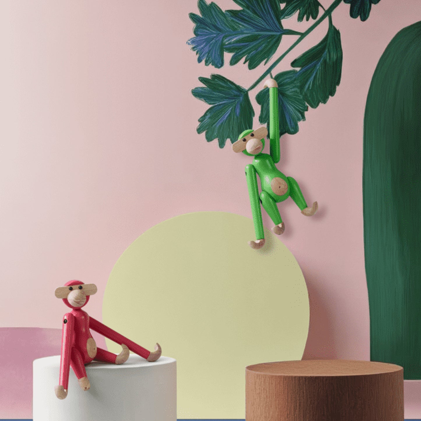 Kay Bojesen Mini Monkey Vintage Pink