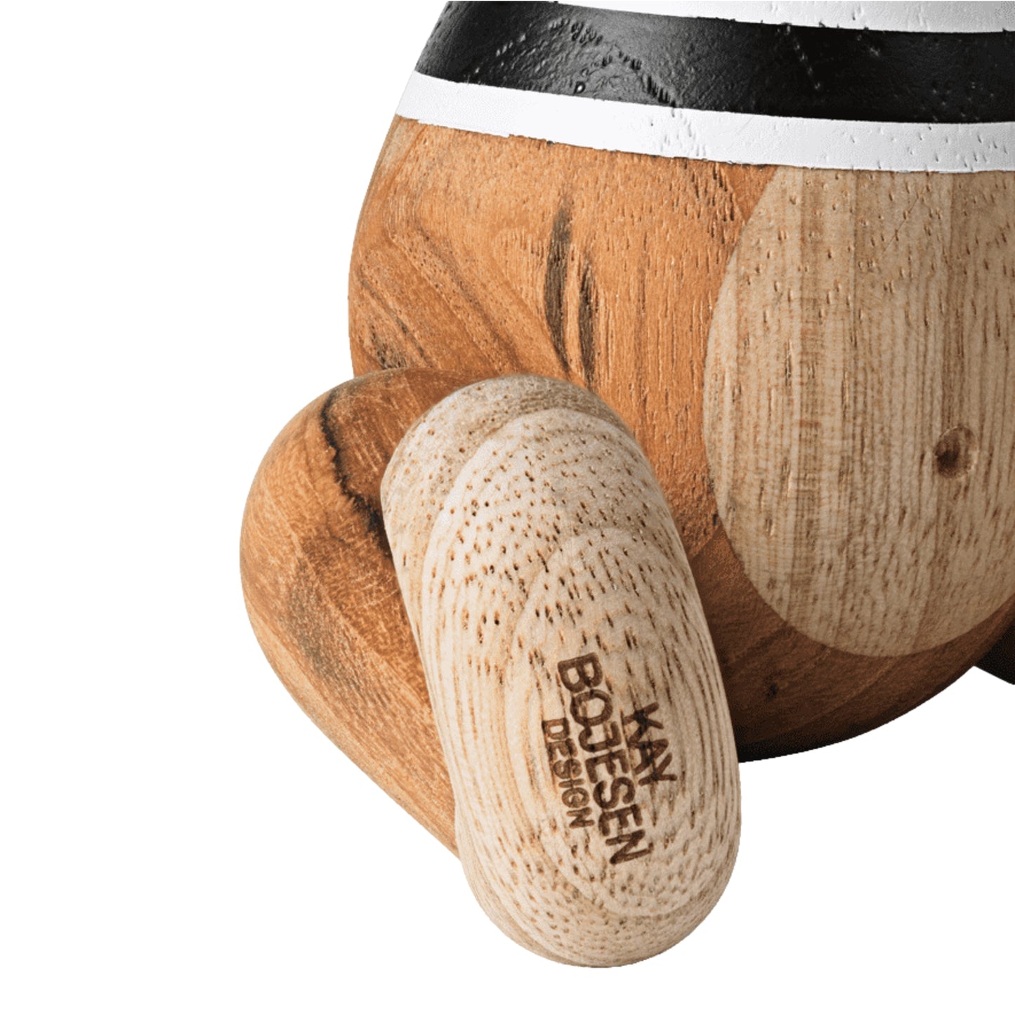 Kay Bojesen X NØ RGAARD PAA STRØ GET Black With White Stripes Teak & Limba Monkey