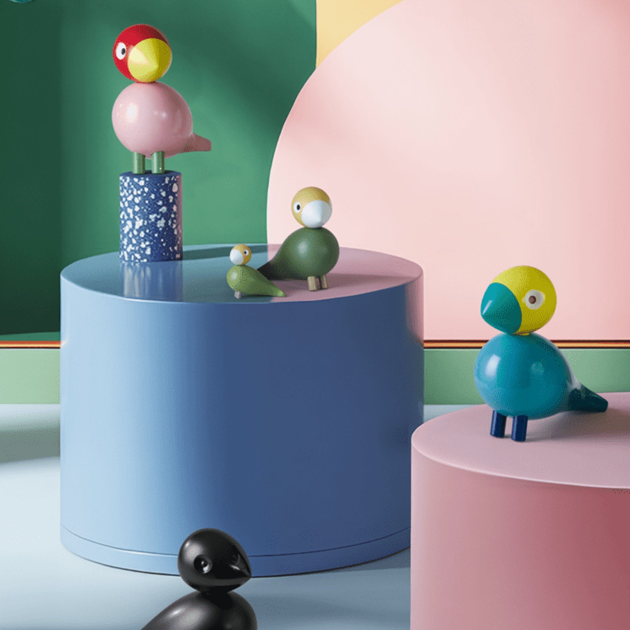 Kay Bojesen Bird Pair Liv & Lykke | Danish Design Gift – Webb's
