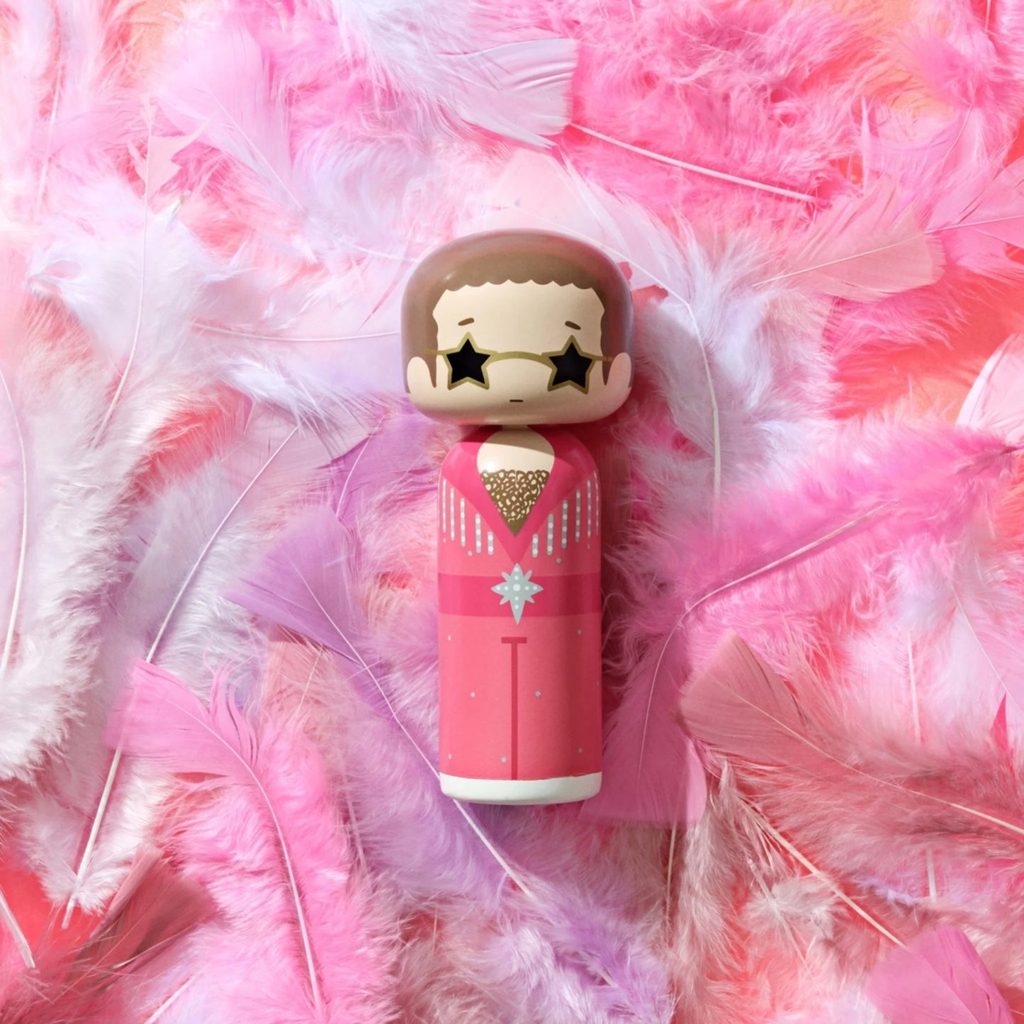 Kokeshi Elton Pink Outfit By Lucie Kaas