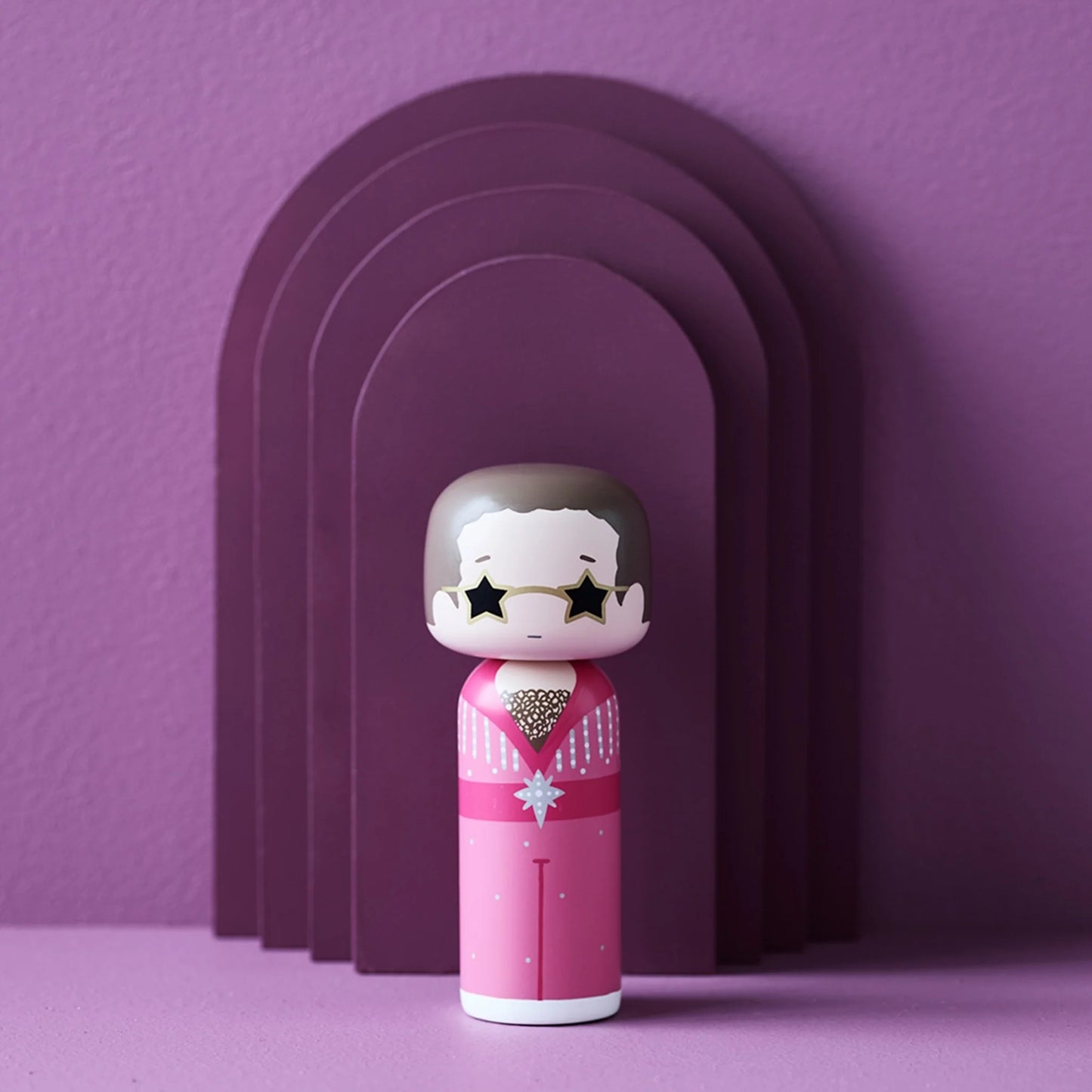 Kokeshi Elton Pink Outfit By Lucie Kaas