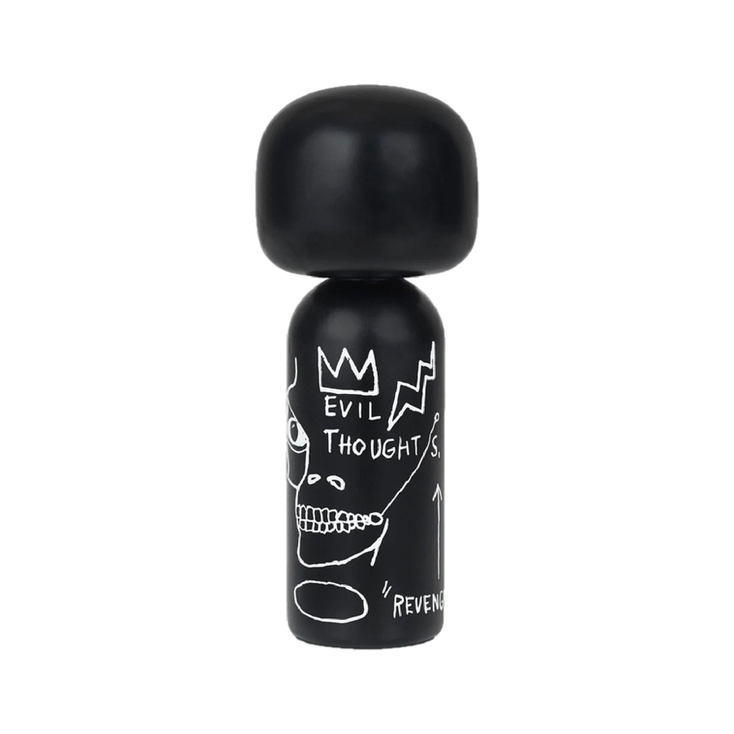 Kokeshi Jean-Michel Basquiat Evil Thoughts Black By Lucie Kaas