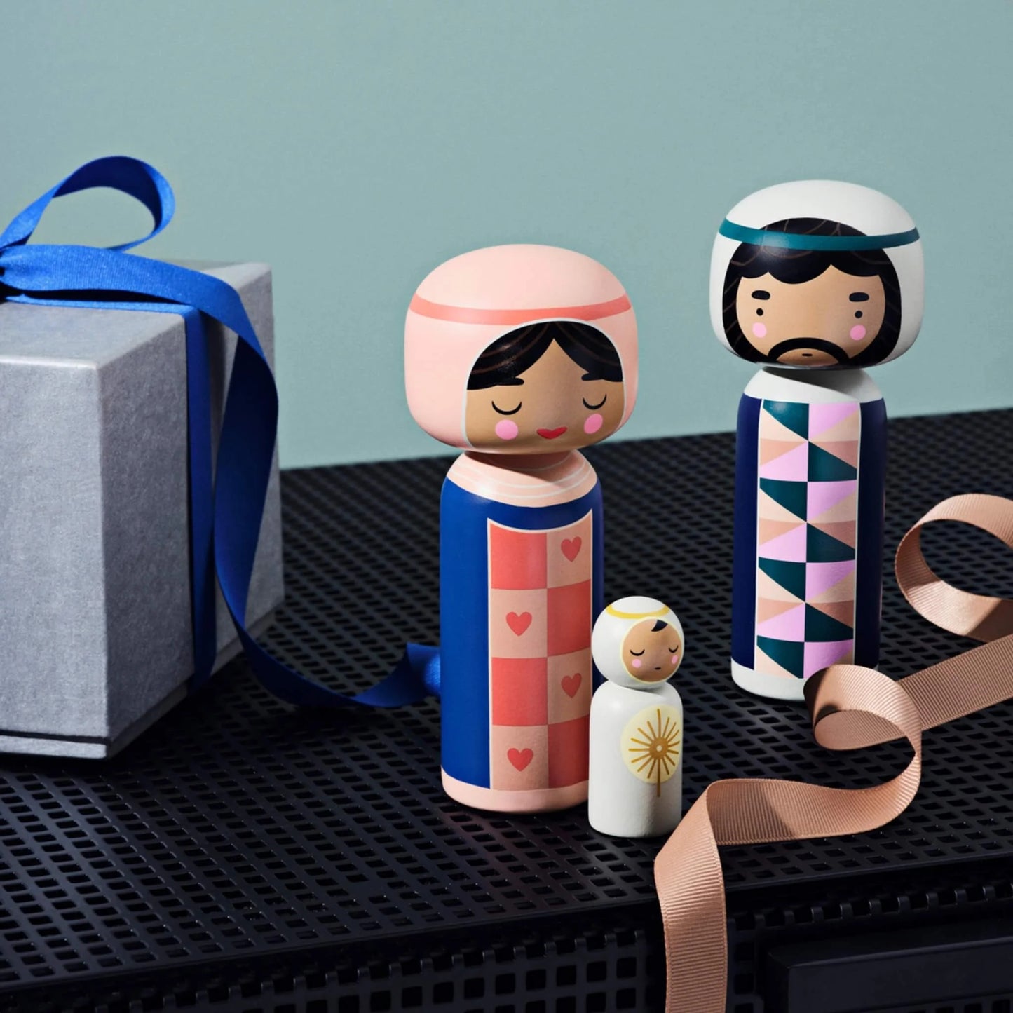 Kokeshi Nativity Set By Lucie Kaas