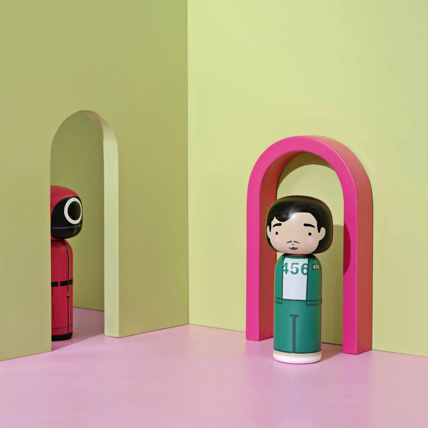 Limited Edition Squid Game Kokeshi Masked Worker By Lucie Kaas