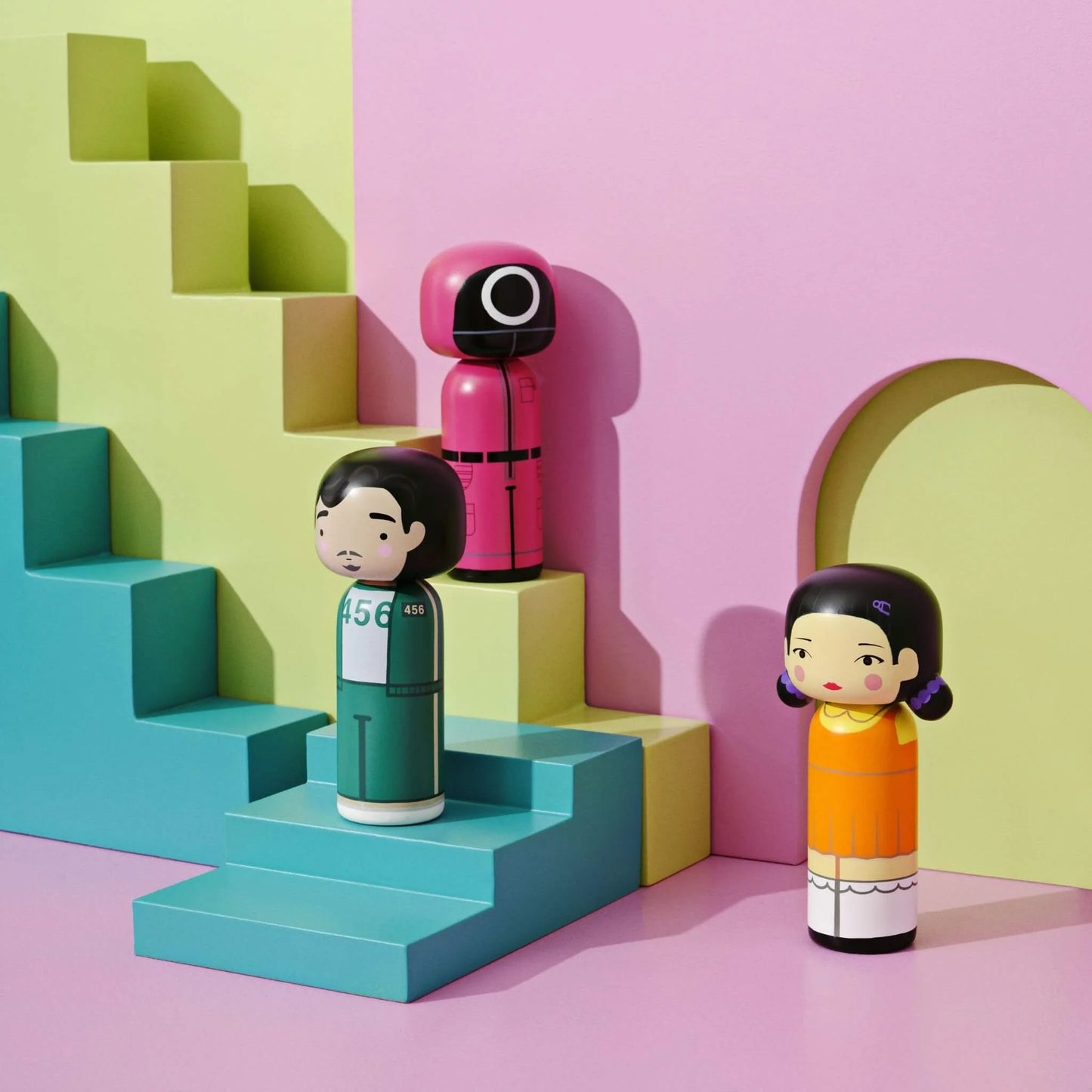 Limited Edition Squid Game Kokeshi Player 456 By Lucie Kaas