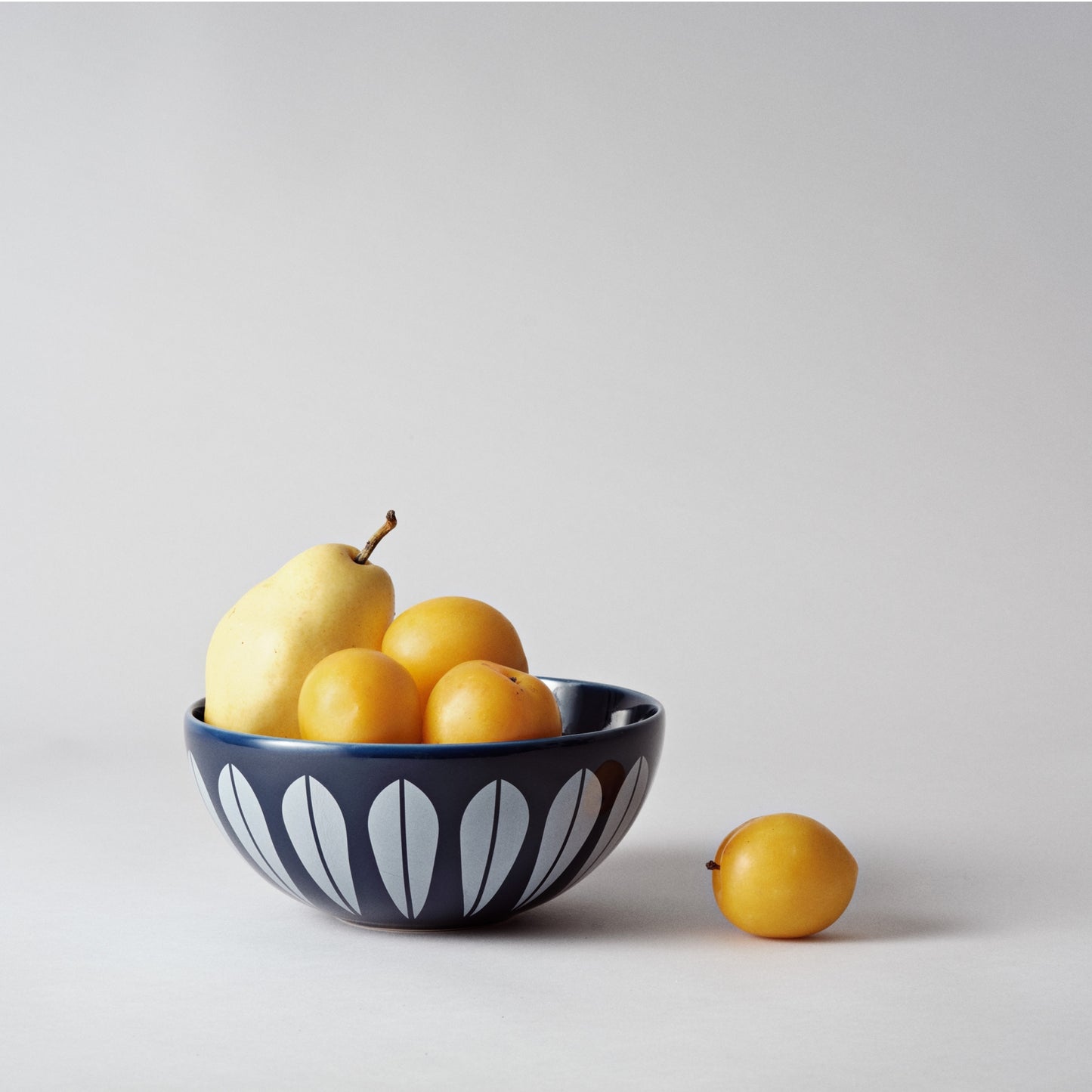 Lotus Bowl Blue And White By Lucie Kaas