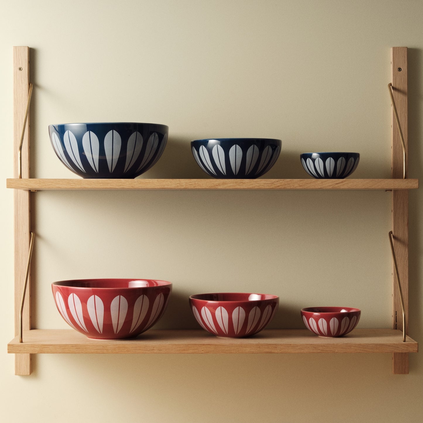 Lotus Bowl Blue And White By Lucie Kaas