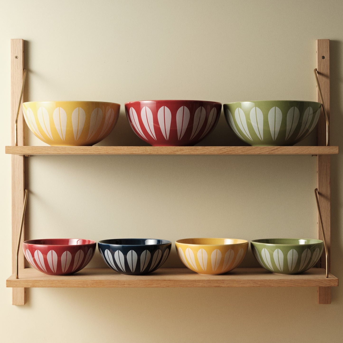 Lotus Bowl Blue And White By Lucie Kaas