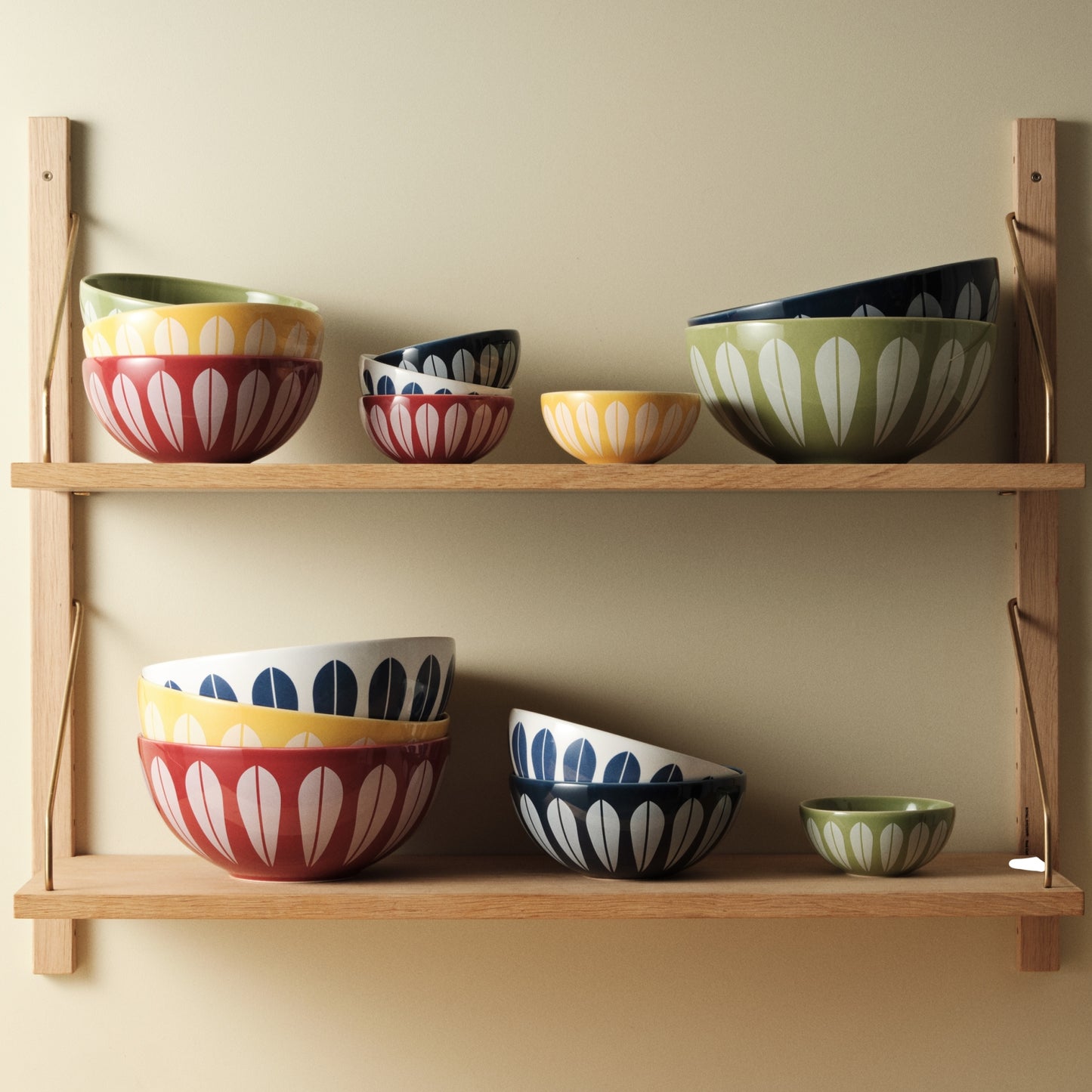 Lotus Bowl White And Blue By Lucie Kaas