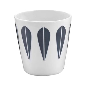 Lotus Cup White And Dark Blue By Lucie Kaas