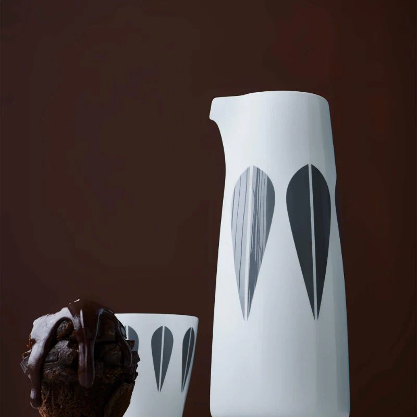 Lotus Cup White And Grey By Lucie Kaas