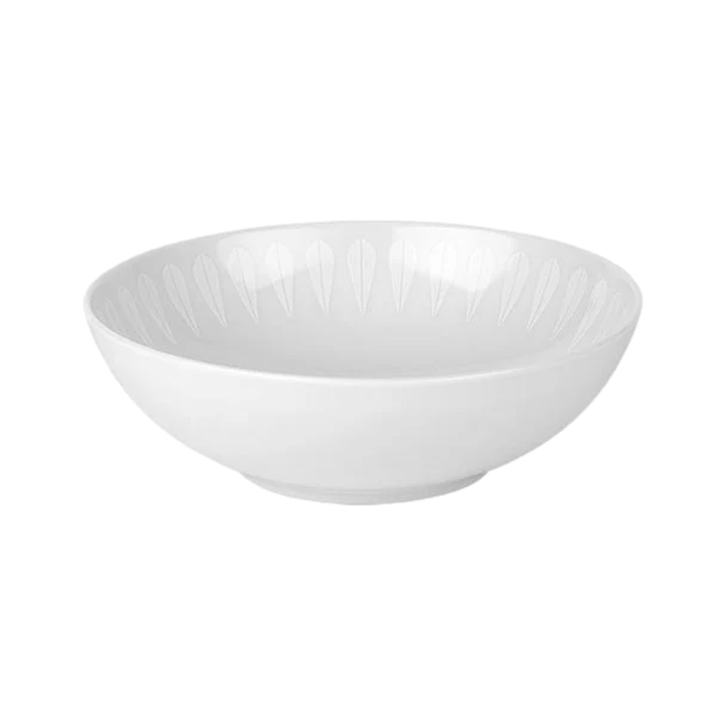 Lotus Deep Plate White By Lucie Kaas