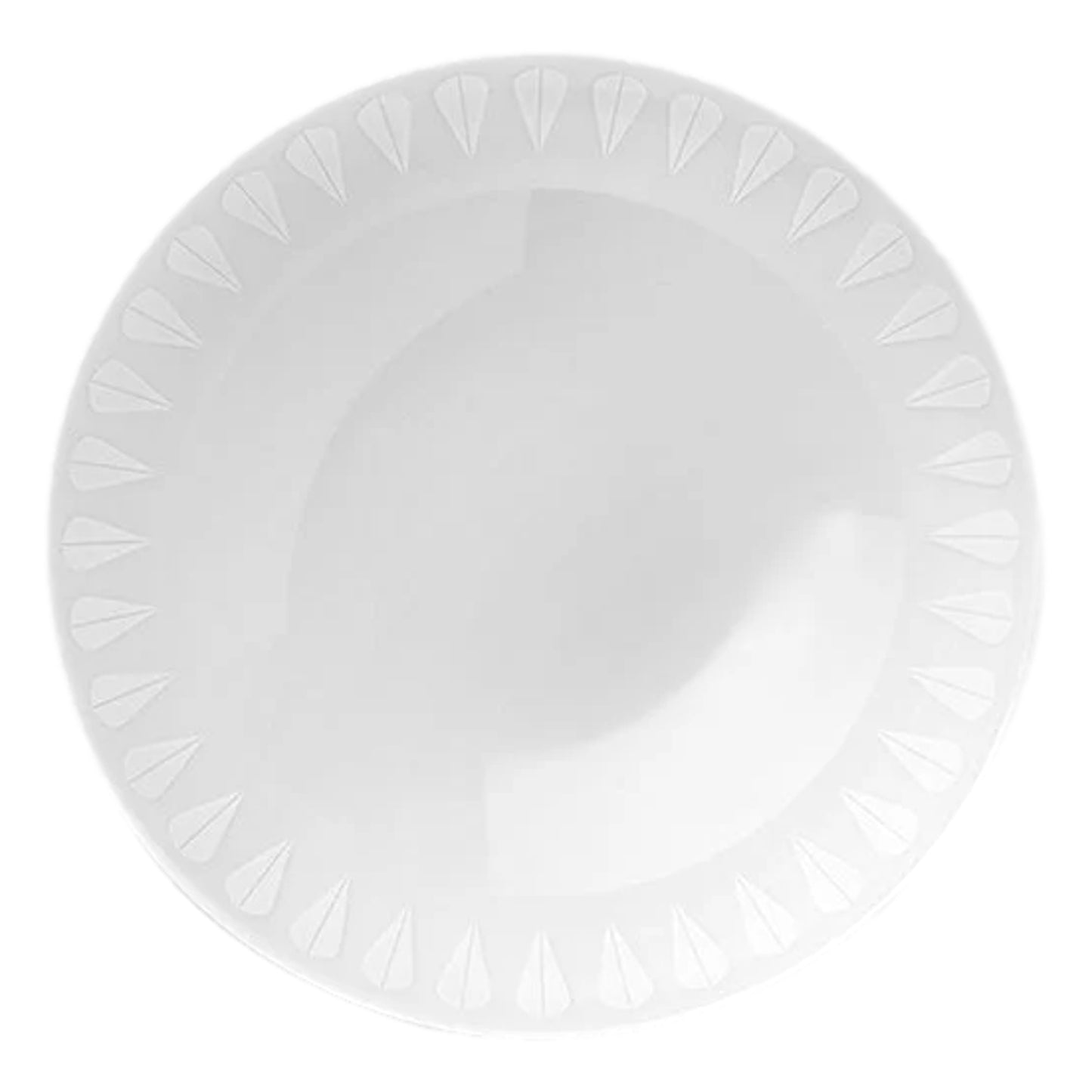 Lotus Deep Plate White By Lucie Kaas