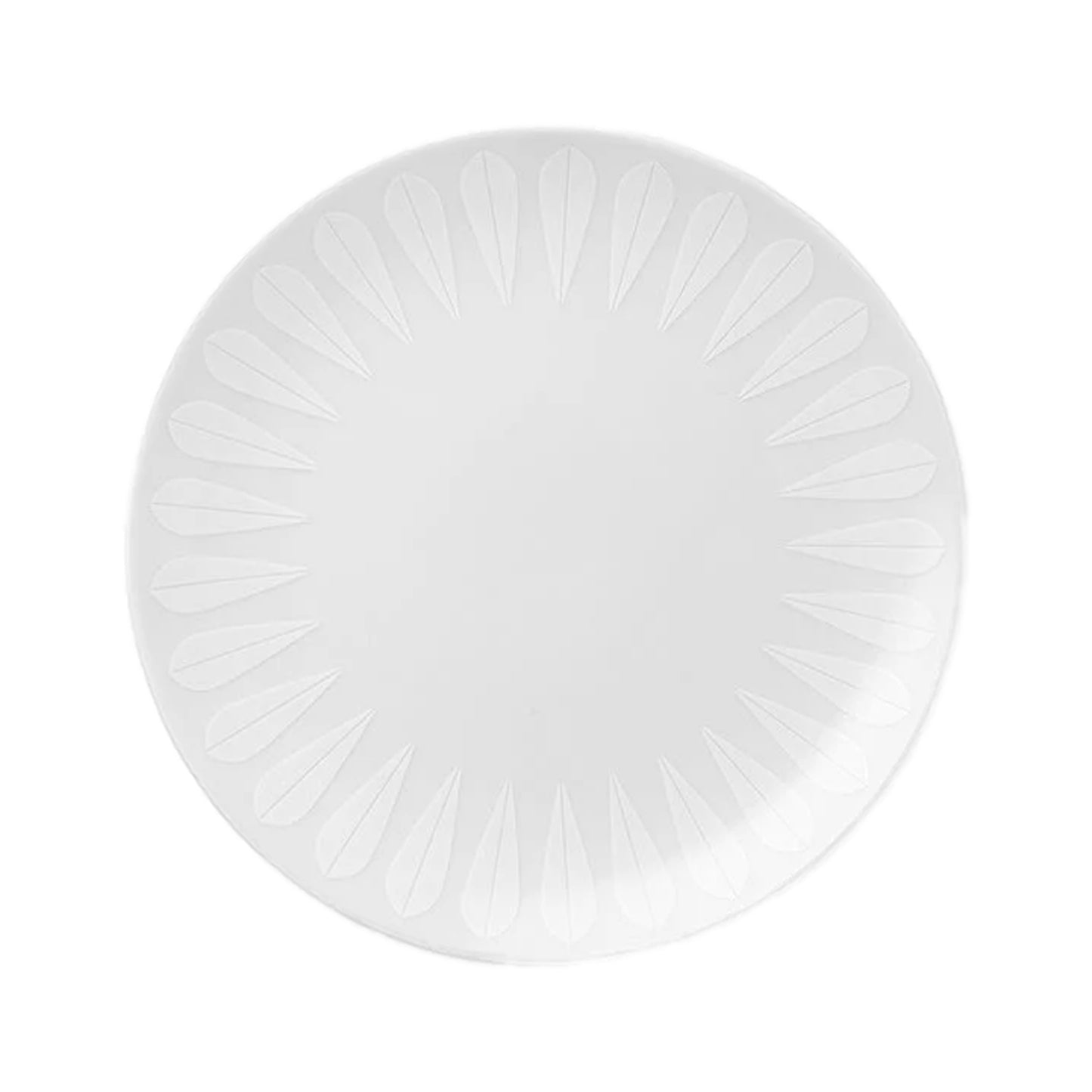Lotus Plate White By Lucie Kaa