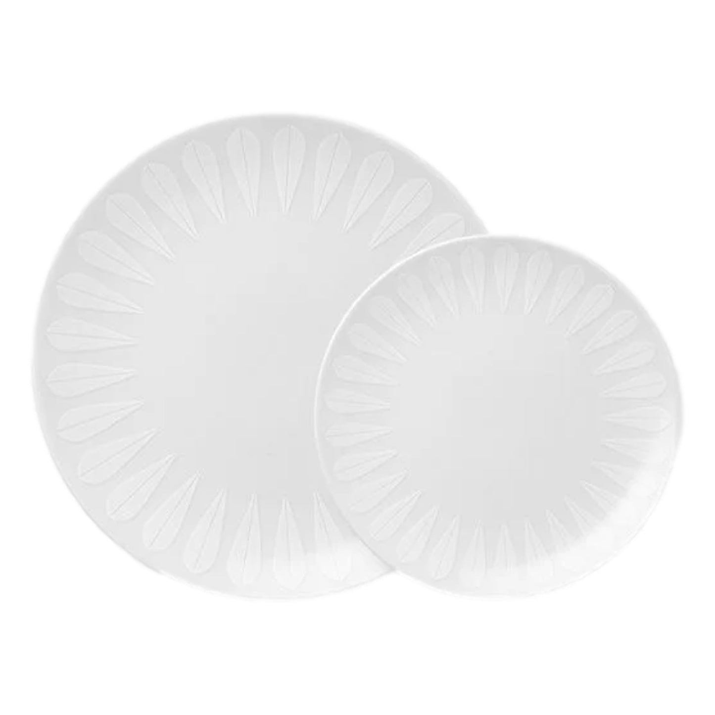 Lotus Plate White By Lucie Kaa
