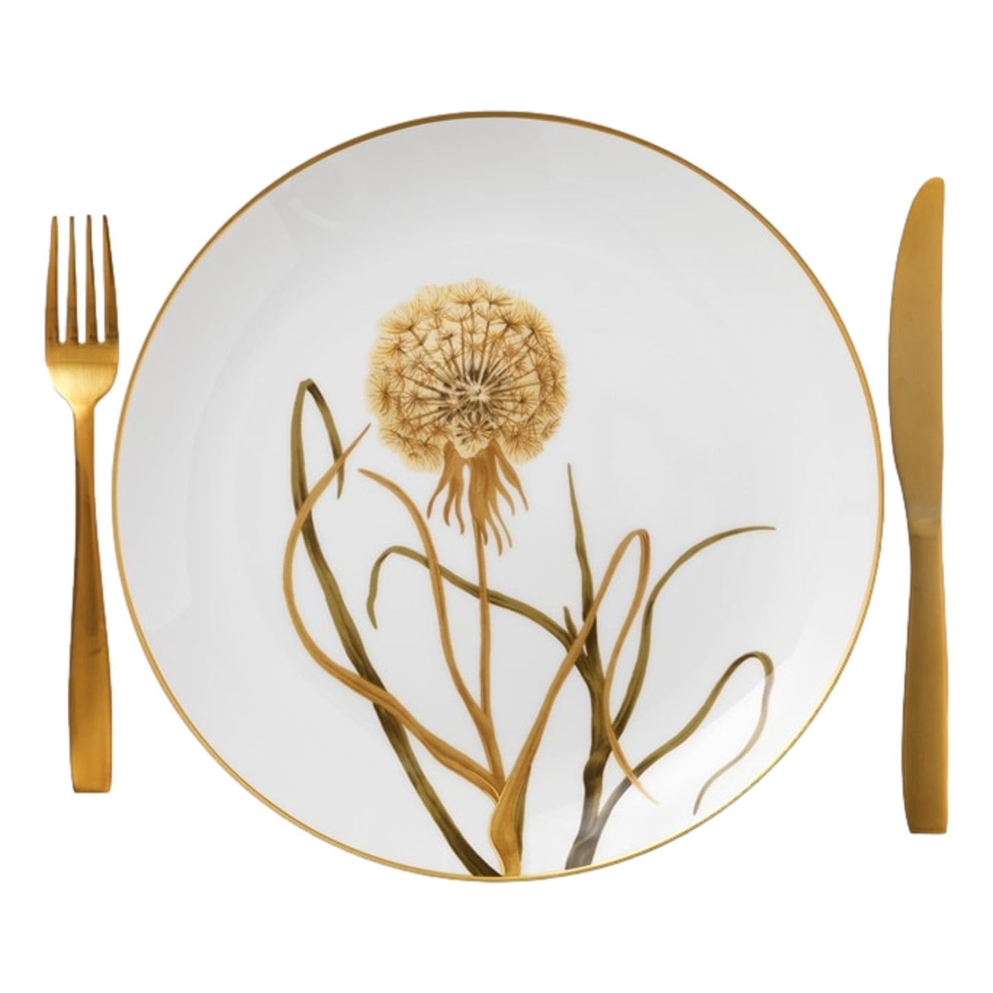 Royal Copenhagen Flora Plate Dandelion 27 cm / 10.6"