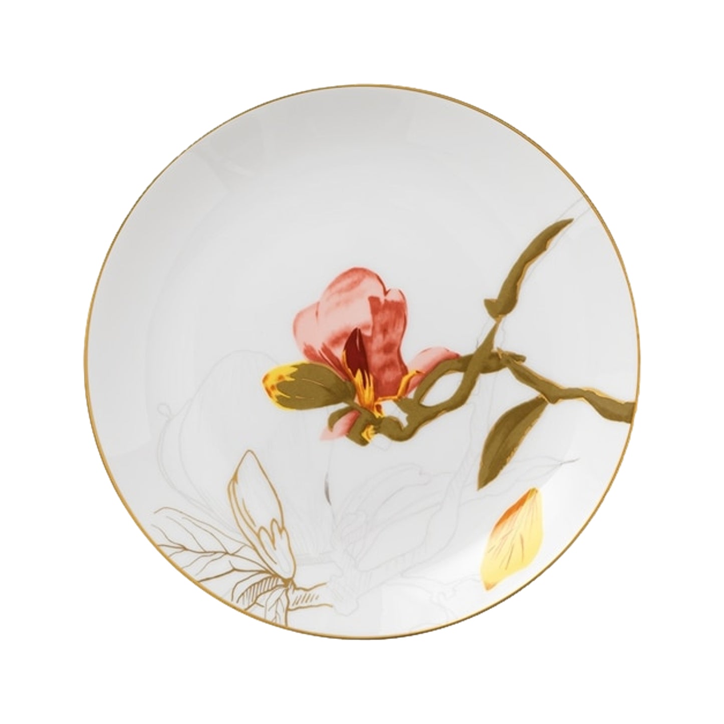 Royal Copenhagen Flora Plate Magnolia 22 cm / 8.7"
