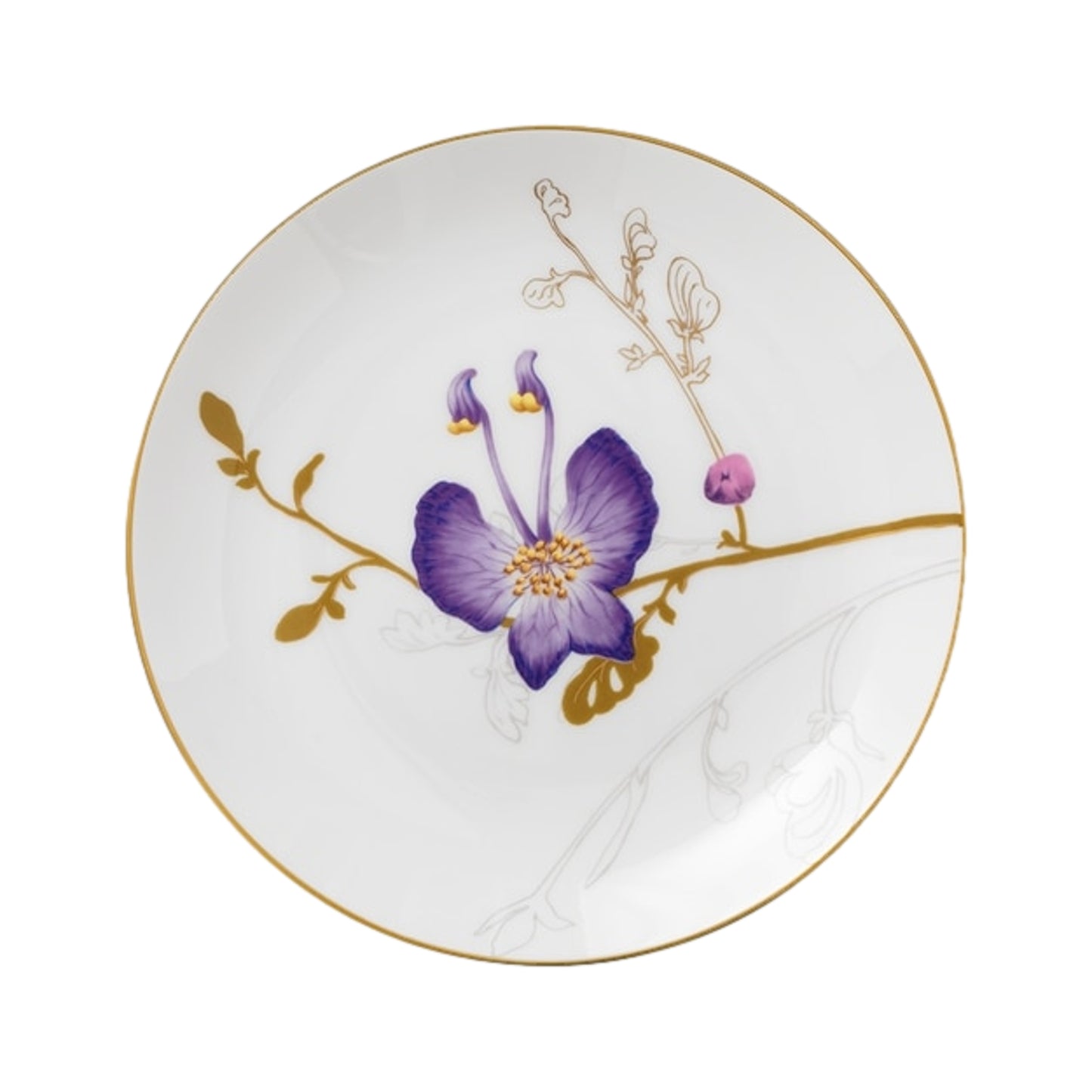 Royal Copenhagen Flora Plate Pansy 22 cm / 8.7"