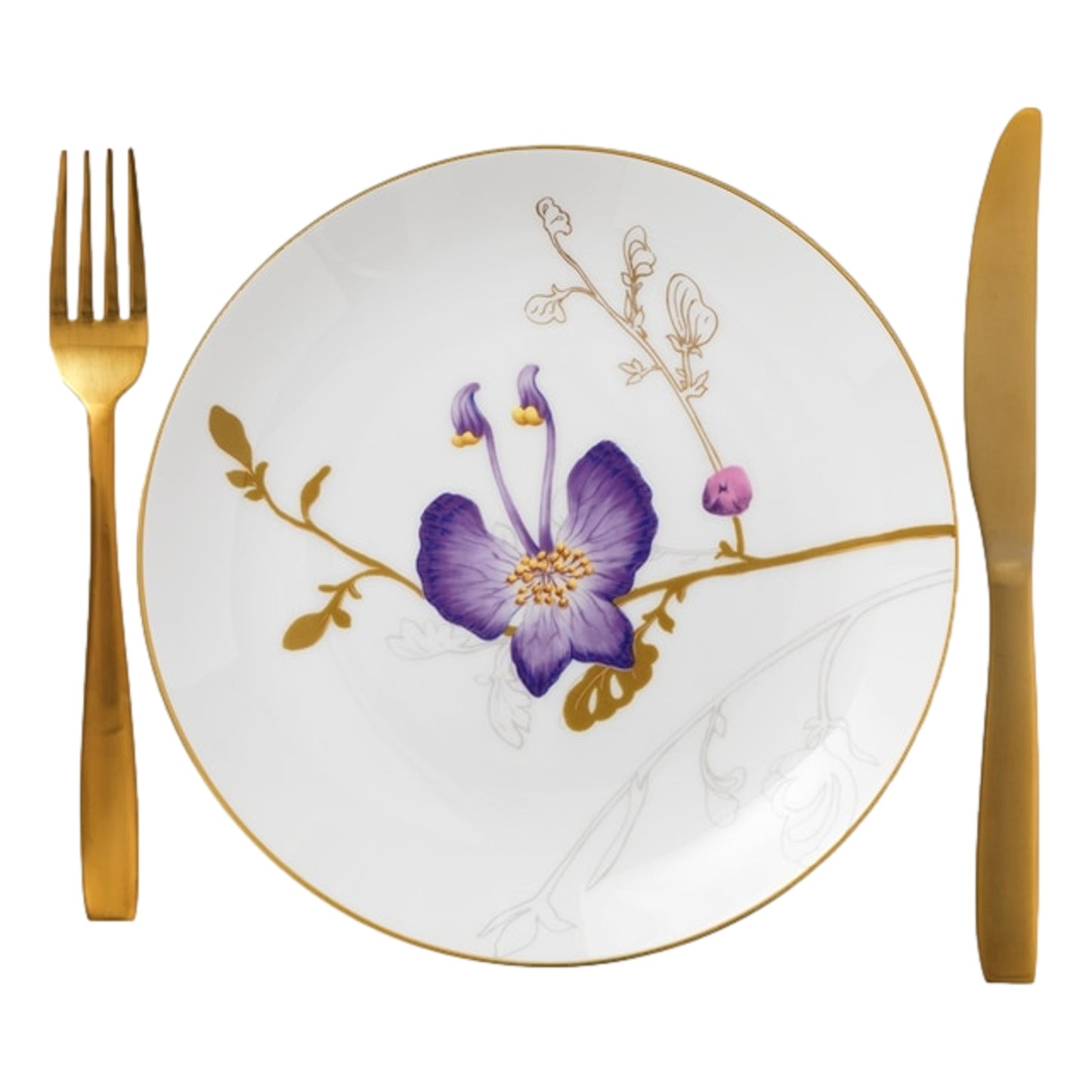 Royal Copenhagen Flora Plate Pansy 22 cm / 8.7"