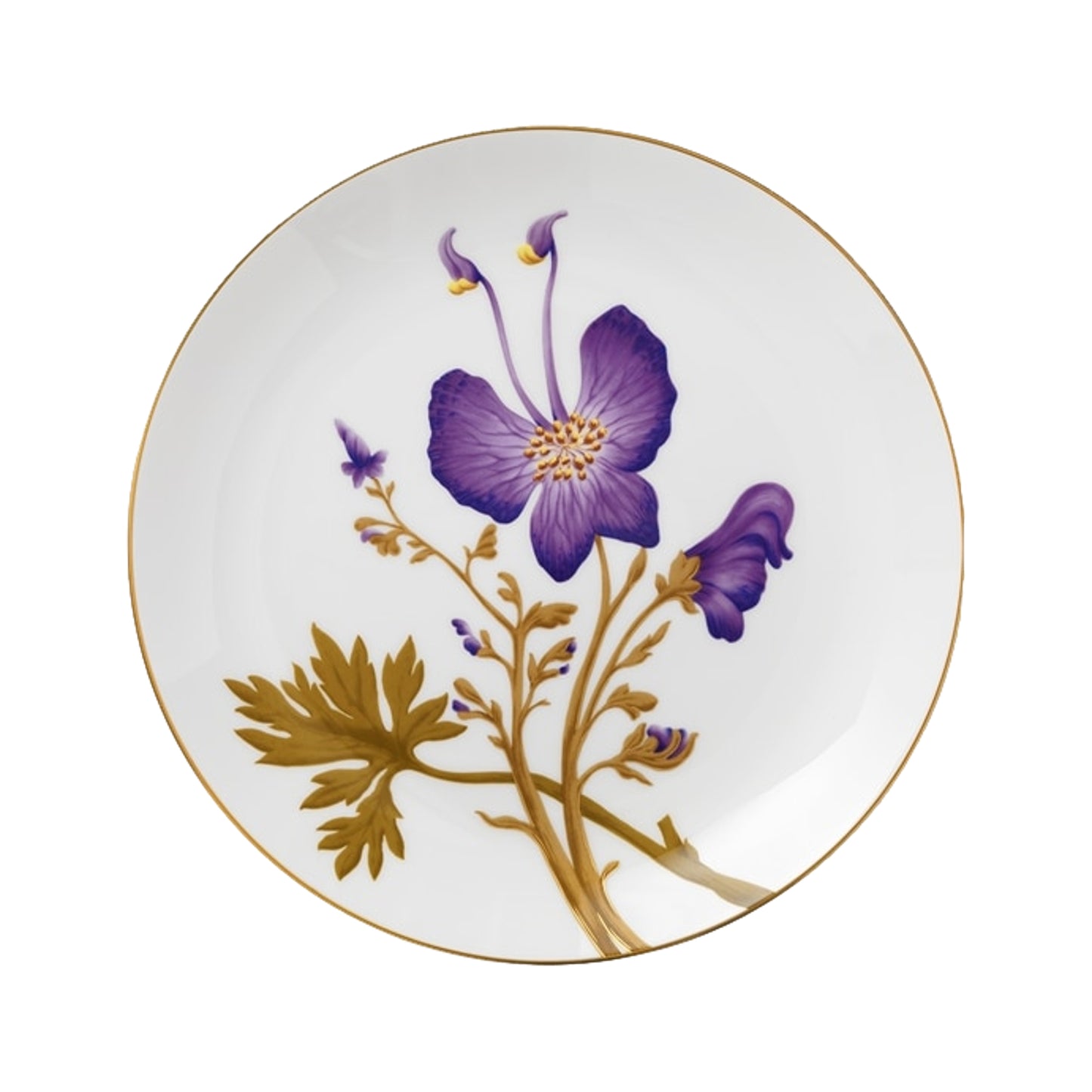 Royal Copenhagen Flora Plate Pansy 27 cm / 10.6"