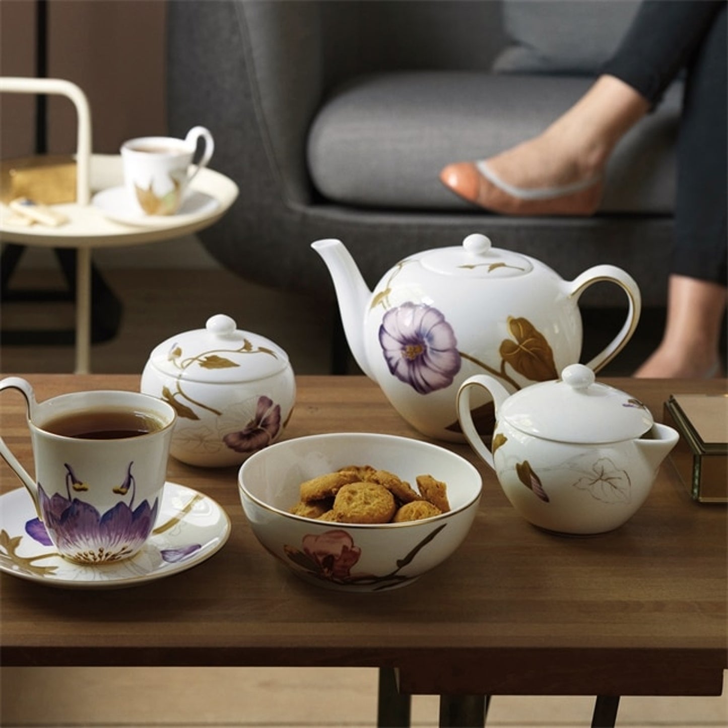 Royal Copenhagen Flora Sugar Bowl Morning Glory 35 cL / 11.8 Oz