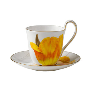 Royal Copenhagen Flora High Handle Cup And Saucer - Tulip 27 CL / 9.1 Oz