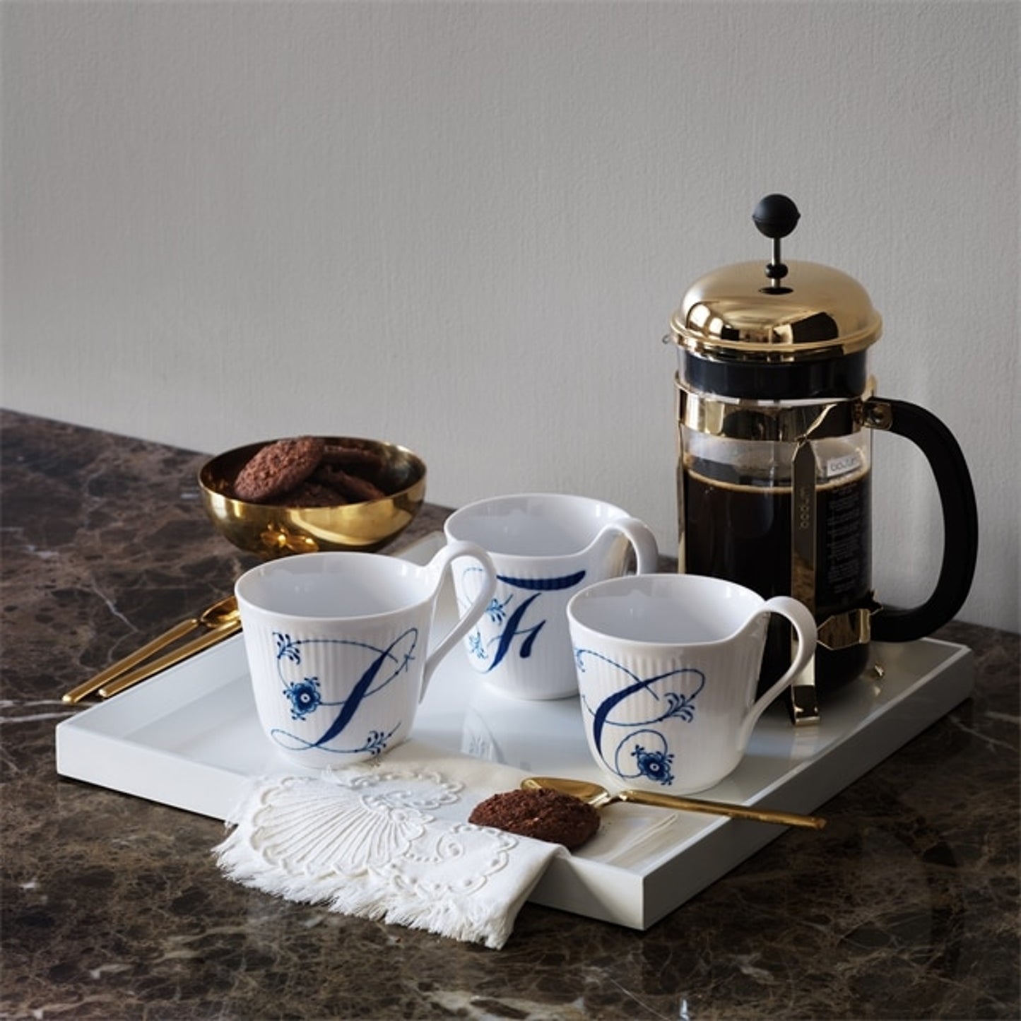 Royal Copenhagen High Handle Cup "C" 33 CL / 11.2 Oz