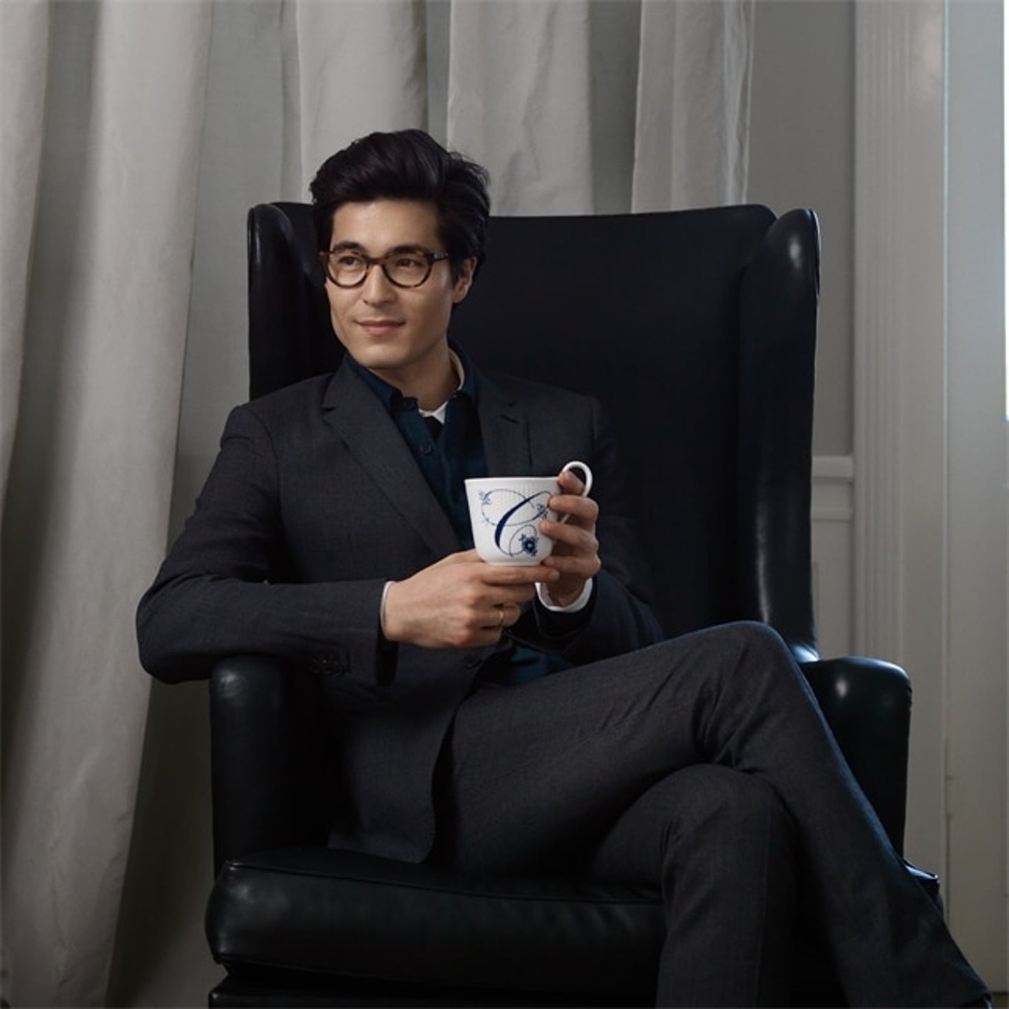 Royal Copenhagen High Handle Cup "C" 33 CL / 11.2 Oz