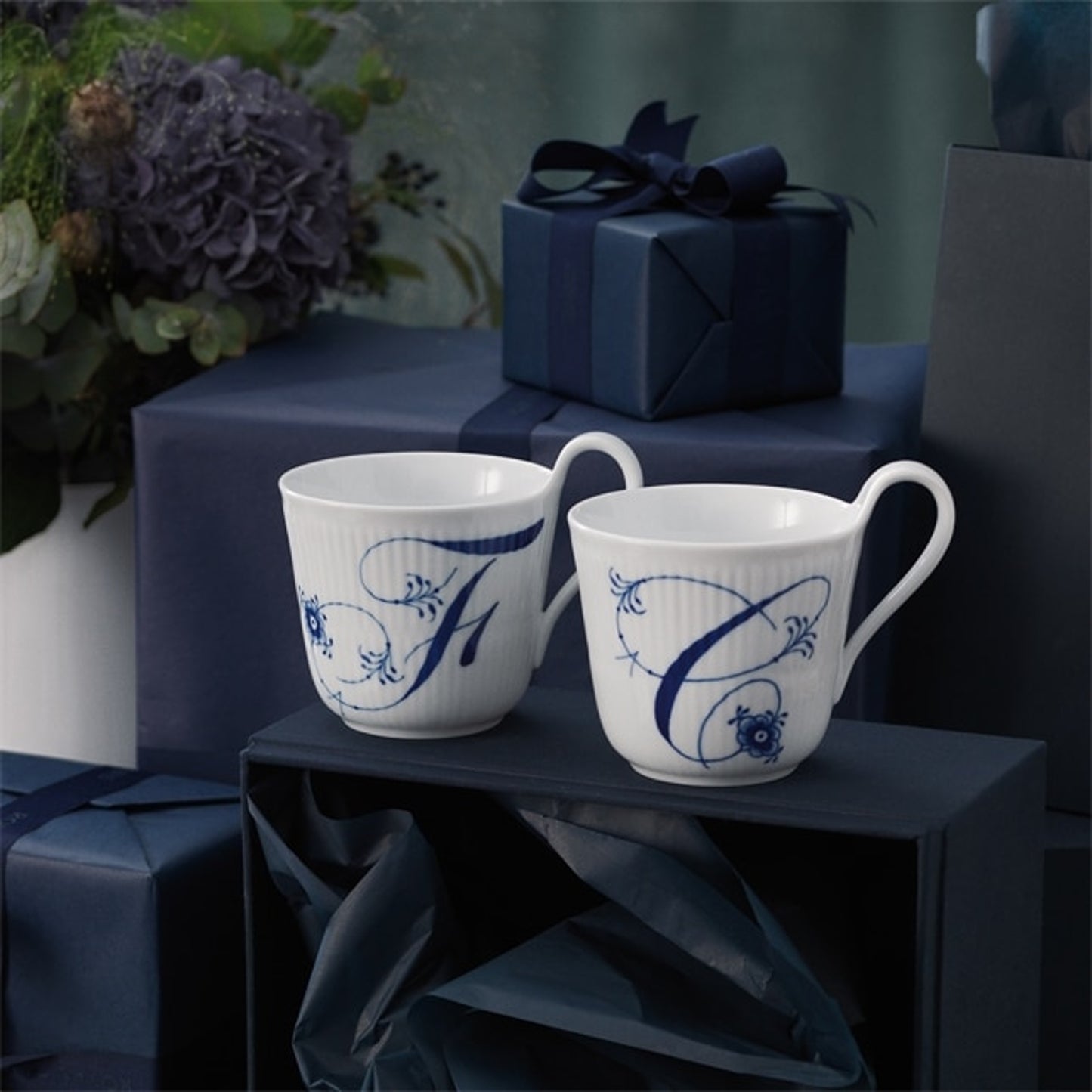 Royal Copenhagen High Handle Cup "F" 33 CL / 11.2 Oz