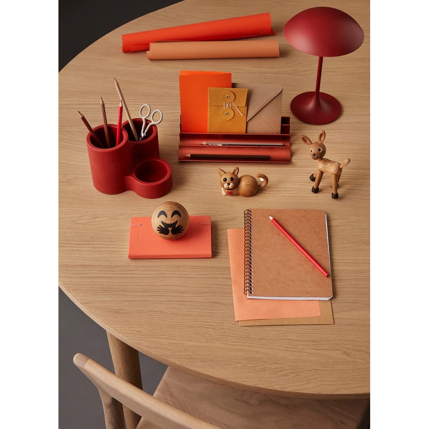 Vague (Dusty Orange) Desk Organizer By Spring Copenhagen