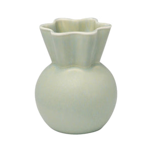 Light Green Vase With Sweeping Top (Small) By Spring Copenhagen