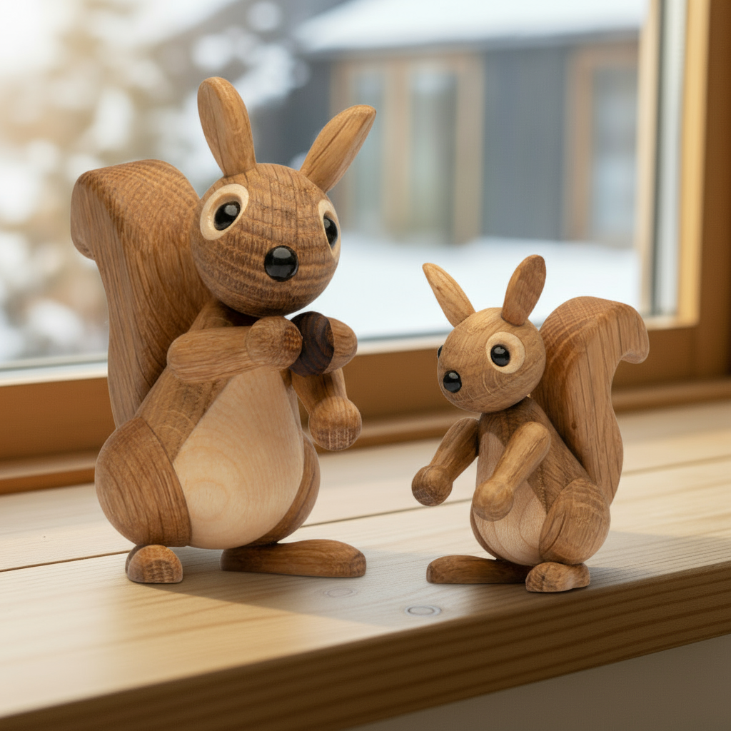 Peanut and Hazel Image 4 with Snowy Background