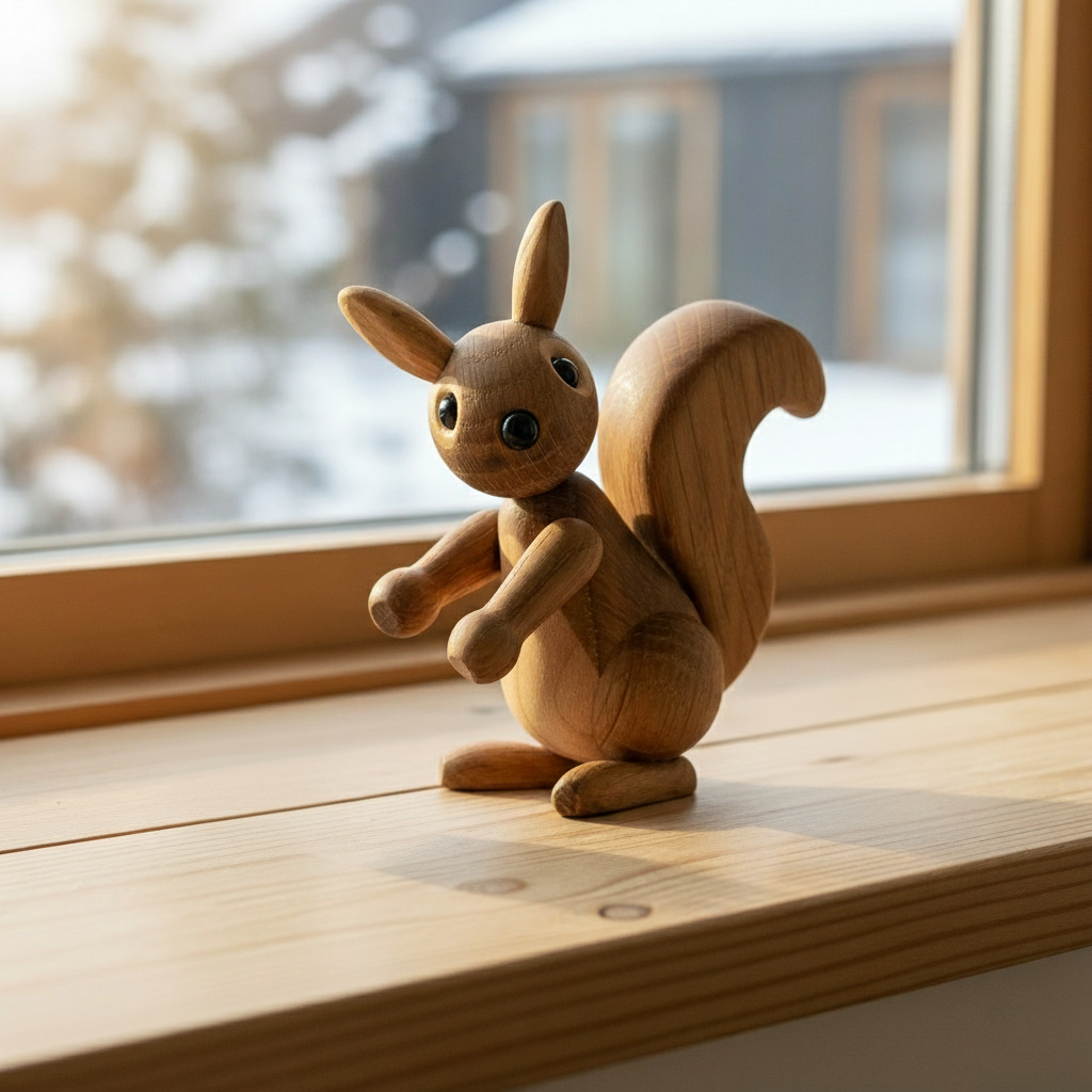 Peanut By Spring Copenhagen with Snowy Background