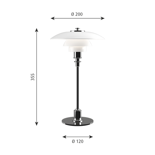 Poul Henningsen 2/1 Table Lamp