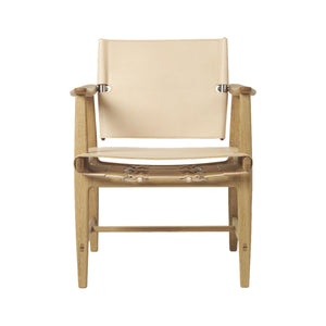 Børge Mogensen Model BM1106 Huntsman Chair - Oak And Natural Leather