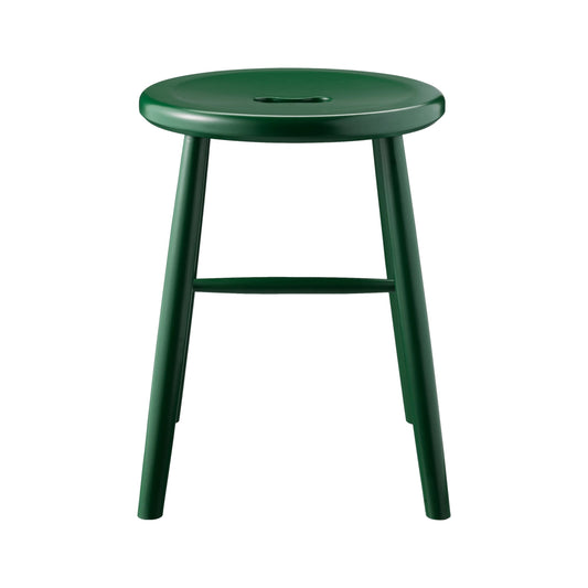 Børge Mogensen model J27 Beech Stool Dark Green