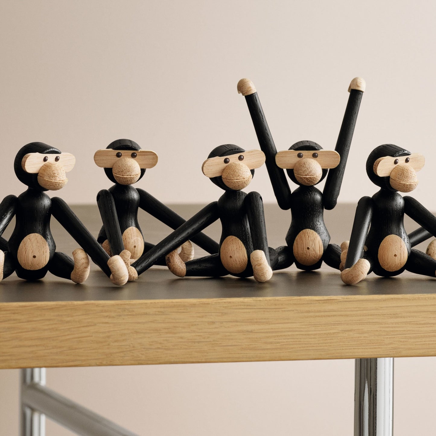 Kay Bojesen Mini Monkey Dark Stained Oak
